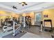 Modern gym with various exercise equipment for a complete workout, including machines and free weights at 1370 Tuscana Ln # 5406, Davenport, FL 33896