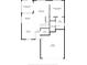 Detailed first floor plan showing kitchen, living, and primary bedroom dimensions at 2313 Duncan Trl, Clermont, FL 34714