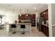 Spacious kitchen with a center island, stainless steel appliances, and ample cabinet space at 2804 Alpine Meadow Ln, Kissimmee, FL 34744