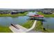 Community boat lift providing convenient access to the water and stunning waterfront views at 2981 Winding Trl, Kissimmee, FL 34746