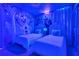 Themed bedroom featuring 'Frozen' mural, twin beds, and modern decor at 3624 Lily Ln, Davenport, FL 33897