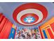 Ceiling with Captain America theme, Marvel hero artwork, and colorful accents at 3624 Lily Ln, Davenport, FL 33897