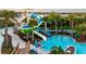 Waterpark featuring slides and lazy river, perfect for Gathering fun in a resort community at 3624 Lily Ln, Davenport, FL 33897