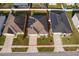 Aerial view of home with solar panels and well-maintained landscaping at 579 Lucerne Blvd, Winter Haven, FL 33881