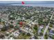 Aerial view of residential neighborhood near East Lake Tohopekaliga at 406 10Th St, St Cloud, FL 34769