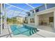 Screened-in pool area with ample lounge space and a covered patio, perfect for outdoor relaxation at 5516 Willow Bend Trl, Kissimmee, FL 34758