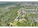 Aerial view of a neighborhood of single-Gathering homes by a lake and green space, ideal for serene living at 722 Portofino Dr, Kissimmee, FL 34759