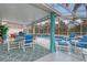 Inviting screened-in pool area with covered patio, comfortable seating, and spa at 723 Allison Ave, Davenport, FL 33897