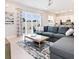 Bright living room featuring a comfortable sectional sofa, stylish rug, and sliding glass doors at 7740 Sandy Ridge Dr # 1, Kissimmee, FL 34744
