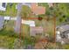 Overhead shot of a home and lot showing the property layout and the home's position on the land at 790 Park Ln, Kissimmee, FL 34741