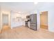 A bright and recently renovated kitchen is shown, featuring stainless steel appliances at 790 Park Ln, Kissimmee, FL 34741