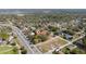 Wide aerial view of the home's location near the lake, nestled in a vibrant neighborhood with mature trees at 10538 Clarcona Ocoee Rd, Apopka, FL 32703