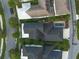 Aerial view of home with dark roof, private pool, and green landscaping at 13041 Gabor Ave, Orlando, FL 32827