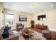 Bonus room with hardwood floors, TV, and views of the neighborhood at 13041 Gabor Ave, Orlando, FL 32827