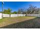 A spacious, fenced backyard, perfect for outdoor activities and relaxation at 14321 Wabasso Loop, Winter Garden, FL 34787