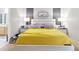 This main bedroom features a bed with gray pillows and end tables at 1718 Golfview Dr, Kissimmee, FL 34746