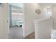 Upstairs hallway with view of bedroom at 17238 Blessing Dr, Clermont, FL 34714