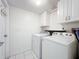 Laundry room with washer and dryer machines at 2105 Mallory Cir, Haines City, FL 33844