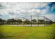 Community tennis court with well-maintained fencing and scenic green surroundings at 2166 Derwent Dr, Davenport, FL 33896