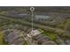 Aerial view of a home's location within a community with access to multiple lakes and roadways at 2460 Promenade Dr, St Cloud, FL 34772