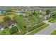 Aerial view of a residential neighborhood with lush greenery, serene ponds, and well-maintained homes at 3203 Rio Grande Trl, Kissimmee, FL 34741