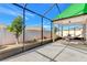 Spacious screened patio with a hammock, table, chairs, and a partial backyard view at 3471 Julius Estates Blvd, Winter Haven, FL 33881