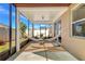 This spacious lanai features a hammock, seating and serene views of the landscaped backyard at 3471 Julius Estates Blvd, Winter Haven, FL 33881