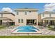 Beautiful backyard featuring a private pool, spa, patio, and ample space for outdoor recreation at 385 Southfield St, Kissimmee, FL 34747