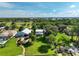 Beautiful aerial view showcasing the property's expansive lot, pool, and serene surroundings at 6100 Alligator Lake W Shr, St Cloud, FL 34771
