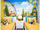 ' bedroom with two twin beds and a colorful Minions mural at 8936 Sydney Ave, Kissimmee, FL 34747
