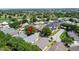 Neighborhood aerial view highlighting the property's location, surrounded by lush landscaping at 1361 Rebecca Dr, Haines City, FL 33844