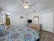 Comfortable primary bedroom boasts ample closet space and ensuite bathroom at 1361 Rebecca Dr, Haines City, FL 33844