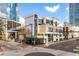 Upscale building featuring architectural detail, attractive landscaping and an inviting street-level cafe at 151 E Washington St # 327, Orlando, FL 32801