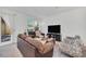 Cozy living room area offering lots of natural light and a comfortable seating arrangement at 15687 Kinnow Mandarin Ln, Winter Garden, FL 34787