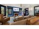 Inviting living room features a fireplace, hardwood floors, and comfortable seating at 204 E Harvard St, Orlando, FL 32804