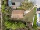 The back of the property is featured in this overhead photograph at 3193 Verbena Ct, Deltona, FL 32725