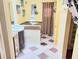 Bathroom with unique mosaic tiling at 326 Hanging Moss Rd, Davenport, FL 33837