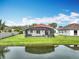 Expansive backyard featuring a screened-in pool and serene pond views at 3709 Cedar Hammock Trl, St Cloud, FL 34772