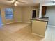 Living room features neutral paint, ceiling fan, tile flooring and a window at 401 Fountainhead Cir # 155, Kissimmee, FL 34741