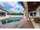 Beautiful backyard pool with plenty of space for entertaining and relaxing at 8437 Lake Burden Cir, Windermere, FL 34786
