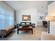 Cozy living area featuring modern furniture, wood floors, and tasteful decor at 129 Pine Lake View Dr, Davenport, FL 33837