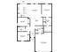 Detailed floor plan showcasing the layout of a home with spacious rooms, including bedrooms, bathrooms, kitchen, and garage at 202 Zircon Rd, Kissimmee, FL 34758