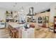 Spacious kitchen with a large island, stainless steel appliances, and modern lighting at 2086 Blackfoot Trl, St Cloud, FL 34771