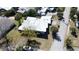 Aerial view of the property showcasing the roof, yard, and location within a residential neighborhood at 2326 S Peninsula Dr, Daytona Beach, FL 32118