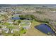 Lakeside community aerial view with a mix of homes and serene water features throughout the neighborhood at 3139 Morning Light Way, Kissimmee, FL 34744