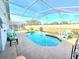 Relax in this backyard screened pool, with inviting blue water and plenty of space for outdoor enjoyment at 334 Sonja Cir, Davenport, FL 33897