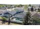 Aerial shot of the backyard, highlighting the screened-in pool at 4411 Great Harbor Ln, Kissimmee, FL 34746