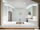 Modern kitchen featuring sleek white cabinetry, stainless steel appliances, and ample counter space at 910 Spring Park St # 103, Celebration, FL 34747
