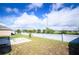 Spacious backyard with a concrete pad, a small tree and a privacy fence at 1061 Citrus Landings Blvd, Davenport, FL 33837