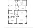 Floor plan layout showing bedrooms, bathrooms, kitchen, living room and patio at 2320 Amherst Ave, Orlando, FL 32804